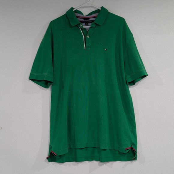 Tommy Hilfiger Classic Fit Polo Tee Kelly Green Size XL - Picture 1 of 3